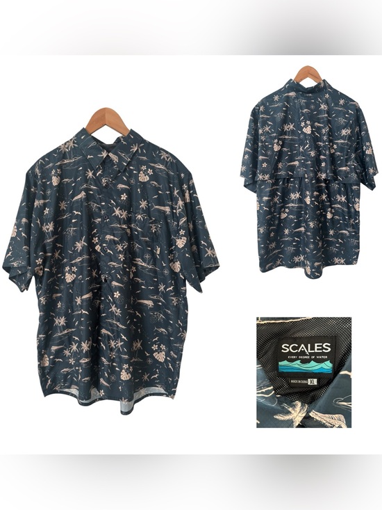 Other - Scales Never A Tourist Button Down Shirt